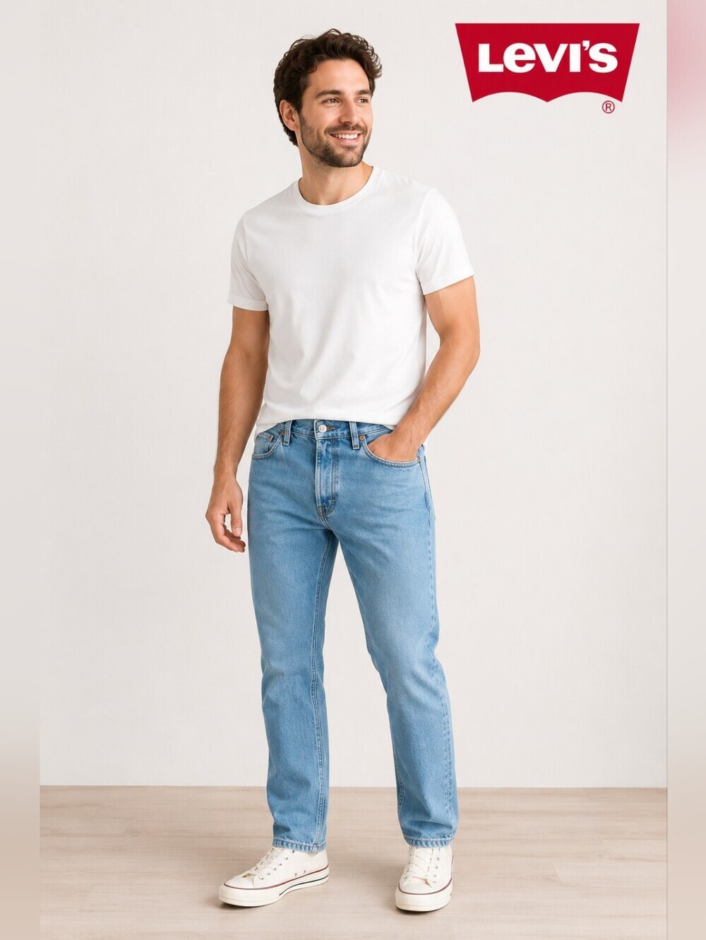 Levi Strauss 501 Light Blue Bootcut Men's Jeans